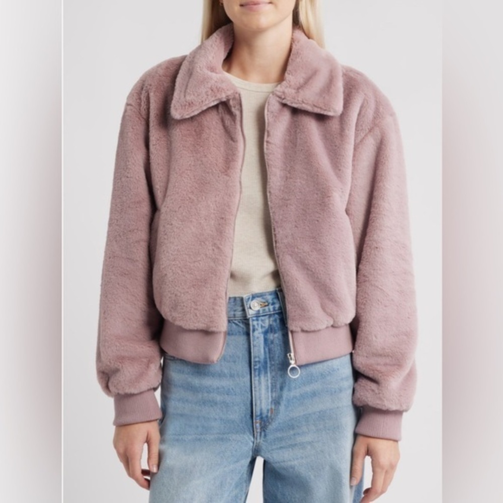 NEW…Thread & Supply Plush Faux-Fur Jacket